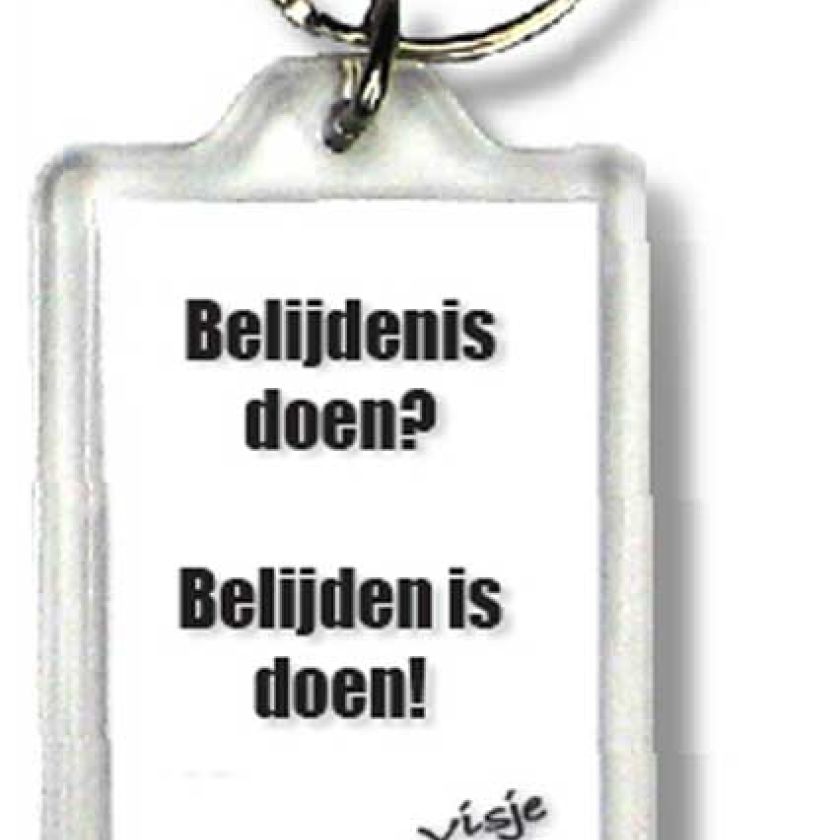 Sleutelhanger visje belijdenis doen - 44383 -  Visje Sleutelhangers bij MajesticAlly