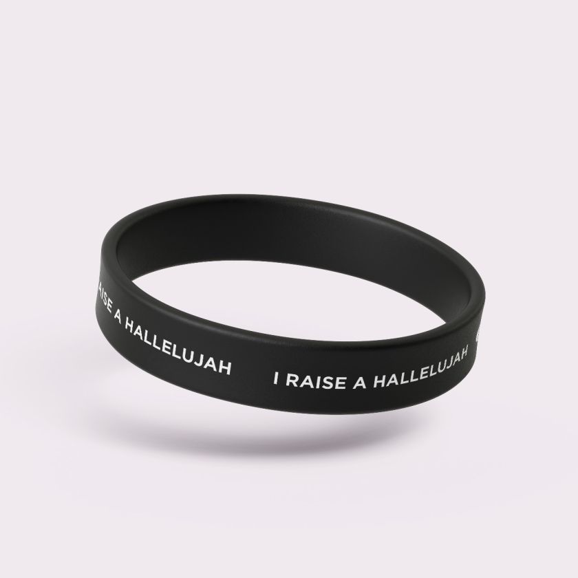 OW41010 - Siliconen armband - I raise a Hallelujah