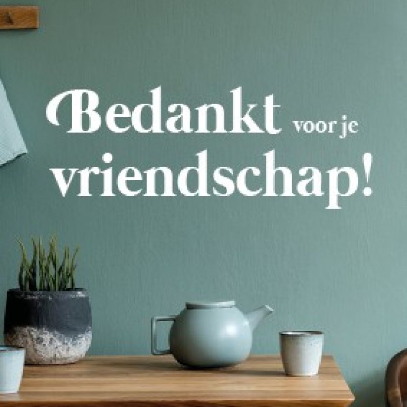 Kaart 'Bedankt voor je vriendschap' - 552601S - Puur 2020 bij MajesticAlly