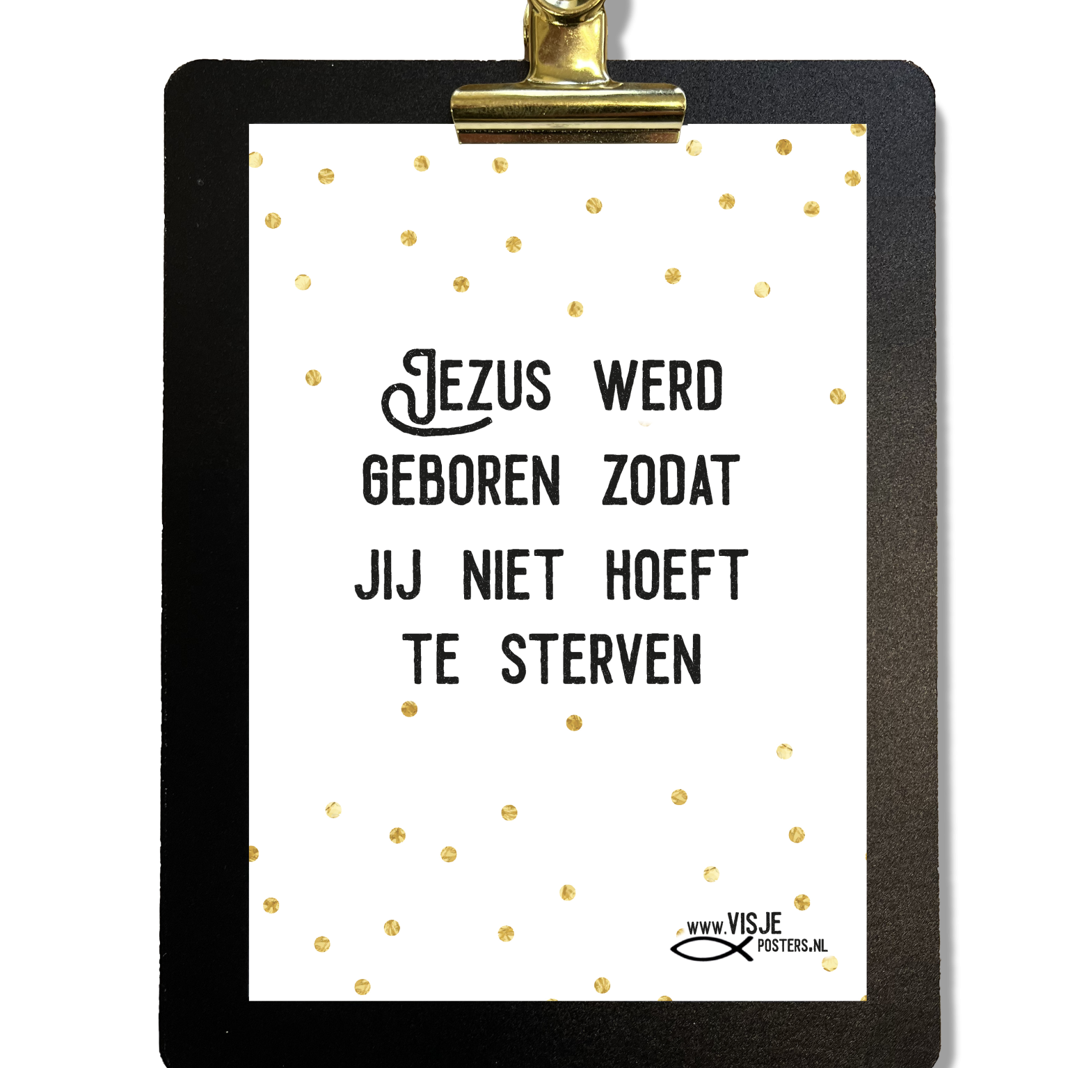 MA26008 Klembordje_Visje_Jezus werd geborden-MA26008