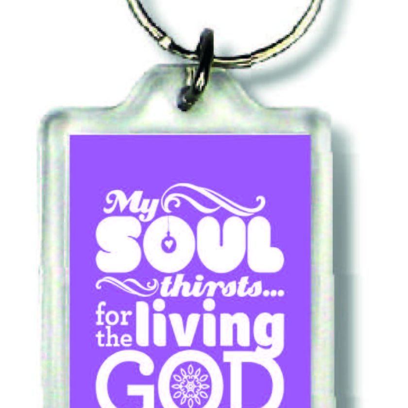 Sleutelhanger my soul thirsts - MA23026 -  Bible Verses bij MajesticAlly