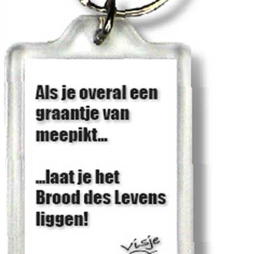 Sleutelhanger visje als je overal een - 44393 -  Visje Sleutelhangers bij MajesticAlly