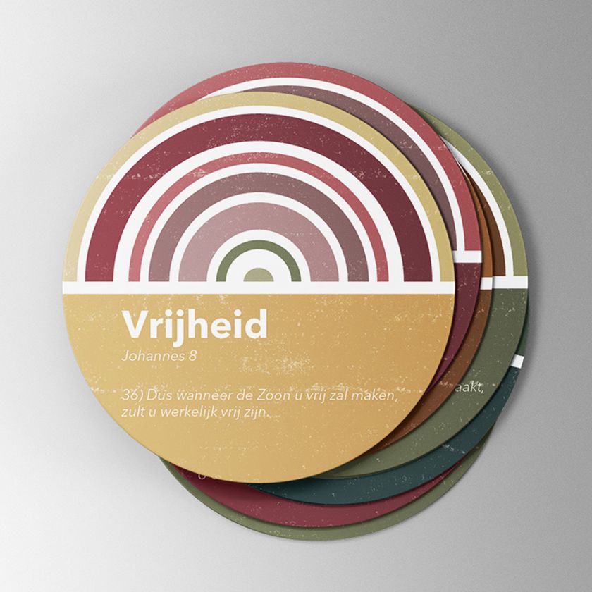 MA20310 - Set vilten onderzetters 'Trouw'