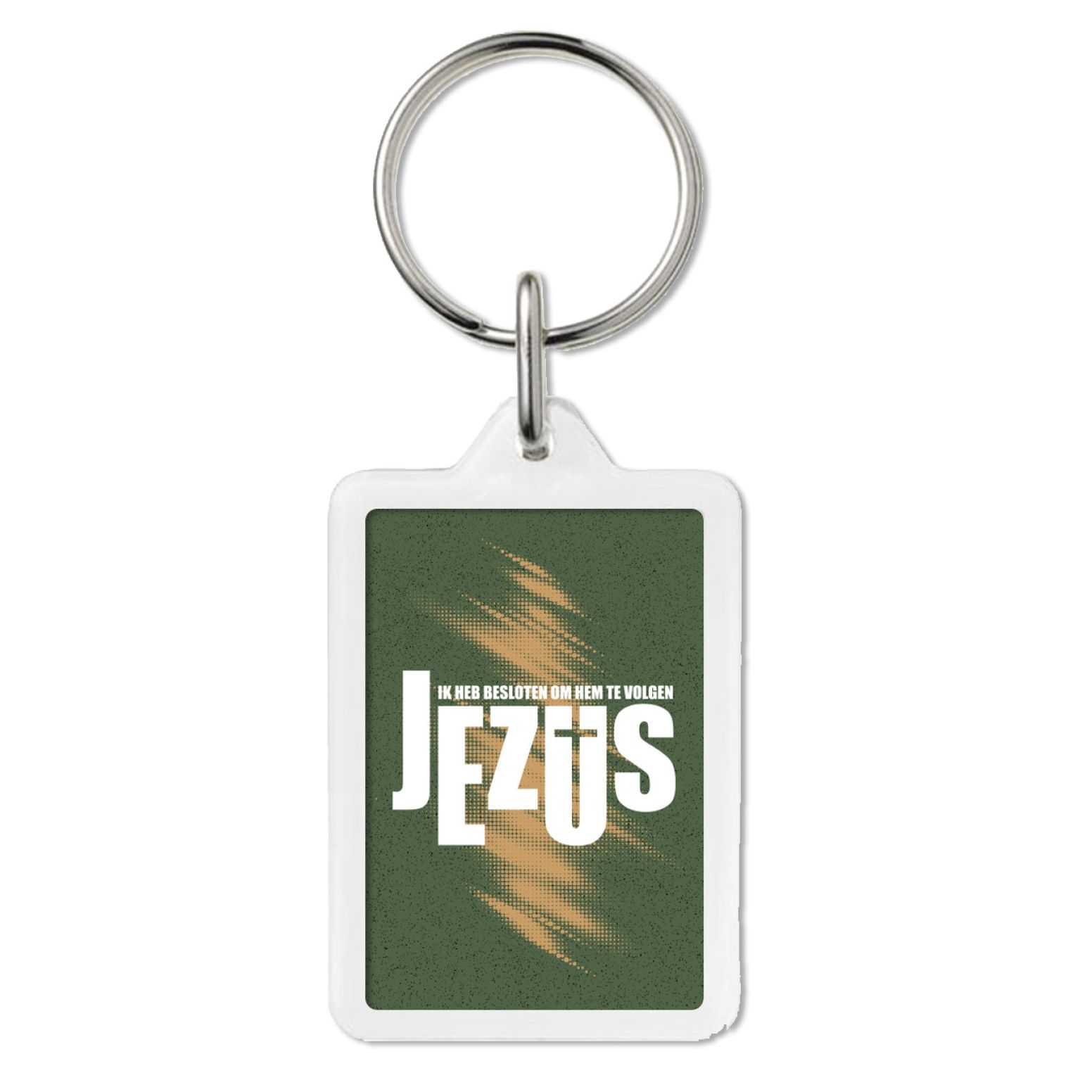 OW60108 - Sleutelhanger Ik heb besloten om Hem te volgen - Jezus
