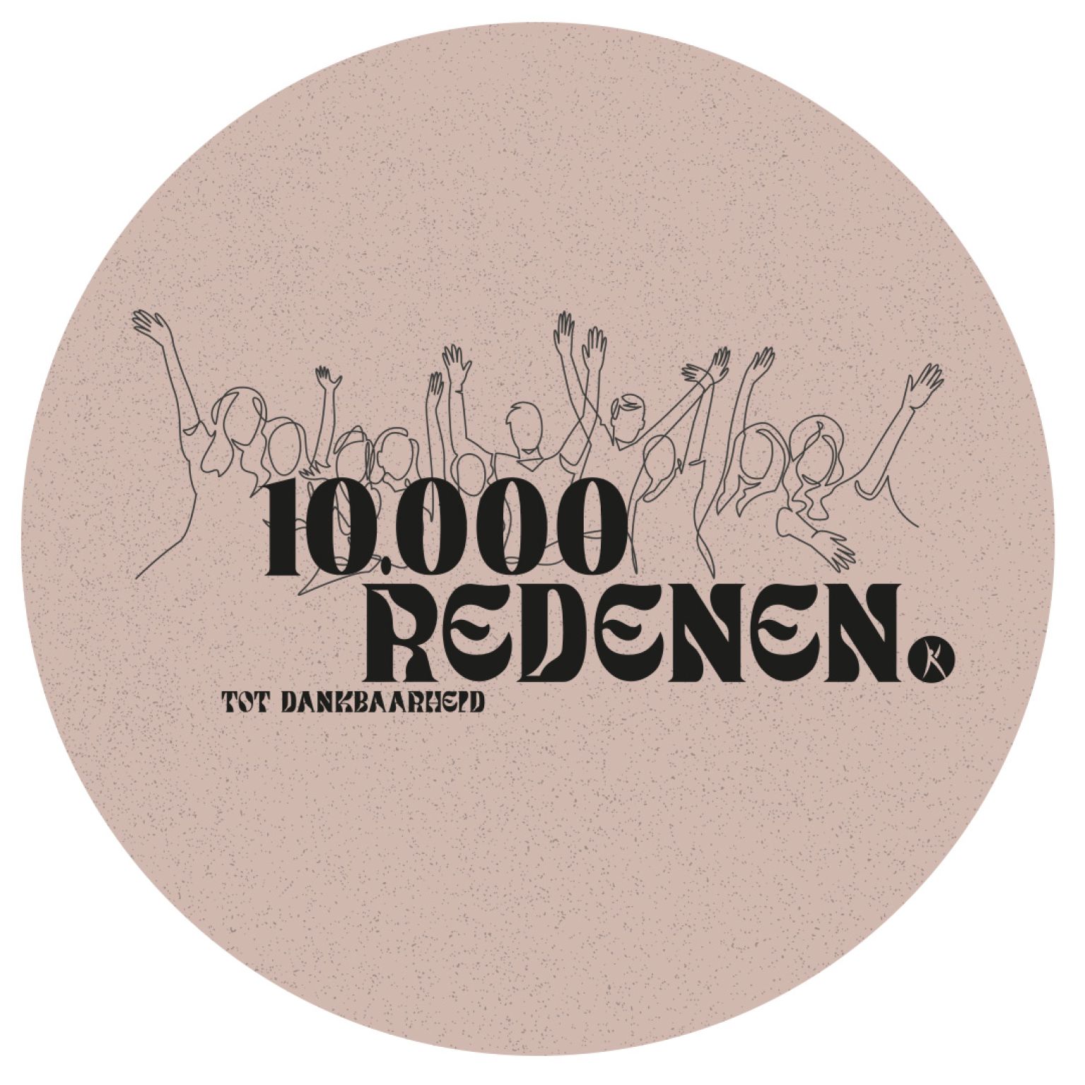 Vilten onderzetter 10.000 redenen
