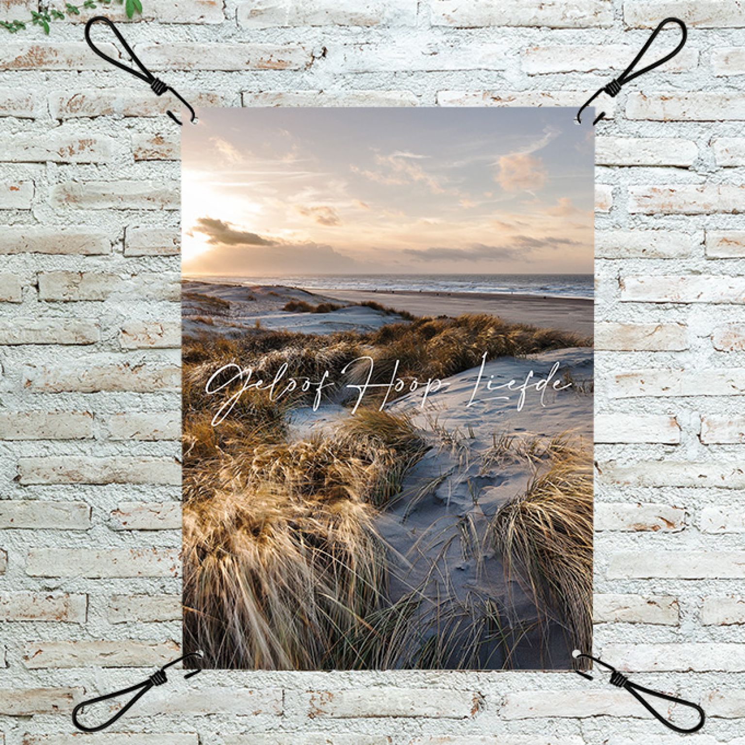 MA44504 Tuinposter 'Geloof, Hoop, liefde'