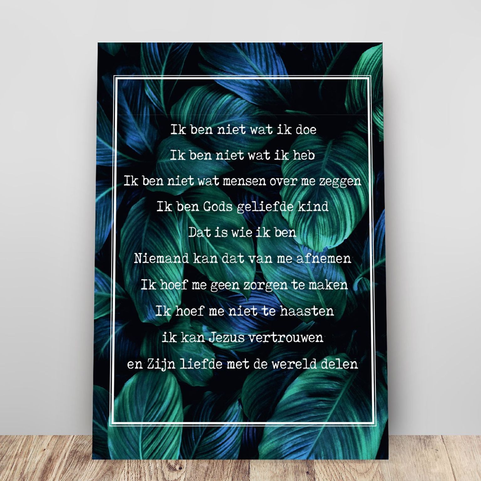 Metal Deco A3  'Credo - bladeren' - MA11619 -  Metal Deco bij MajesticAlly