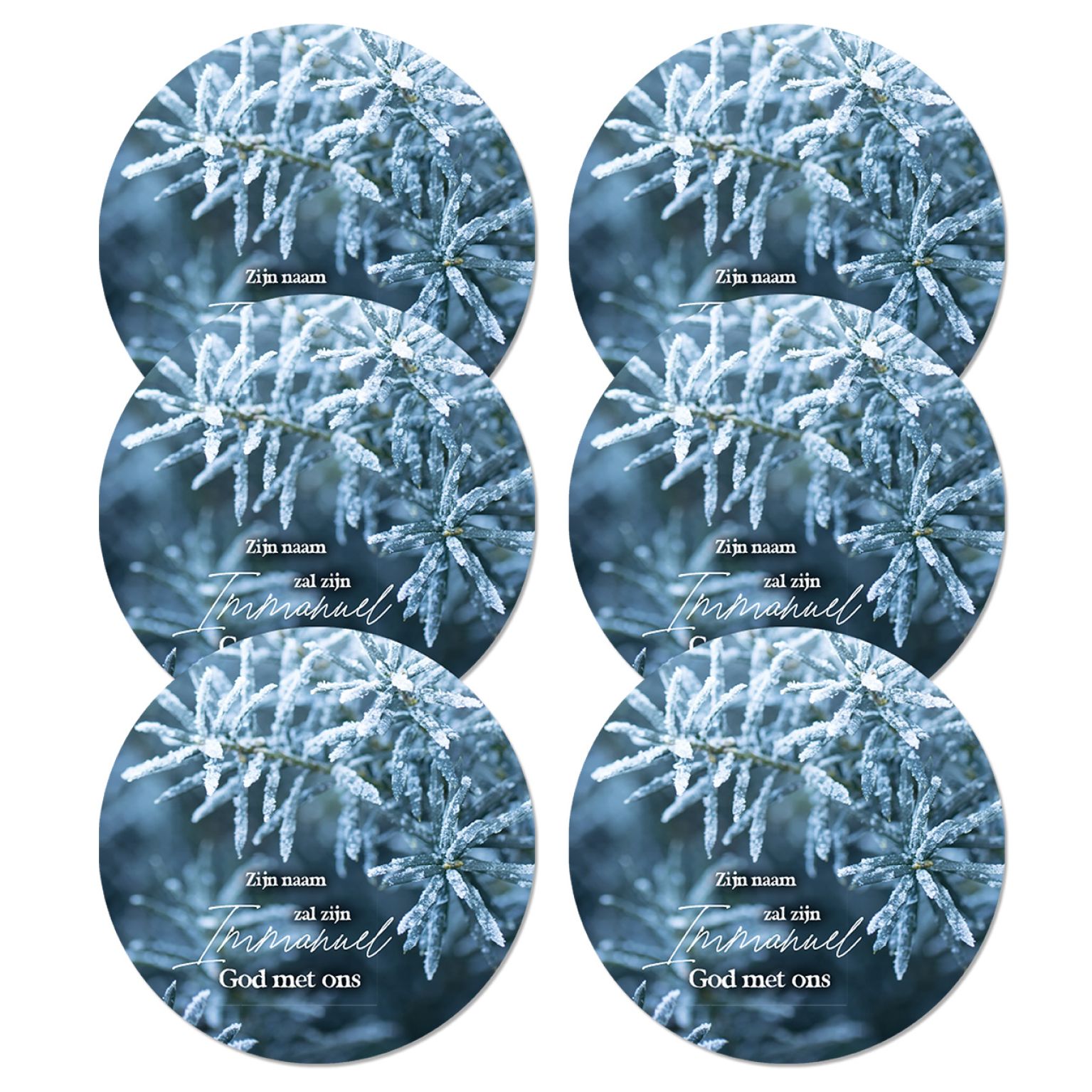 kerst onderzetter immanuel