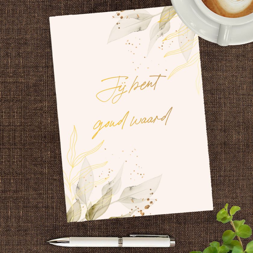 Notitieblok Jij bent goud waard