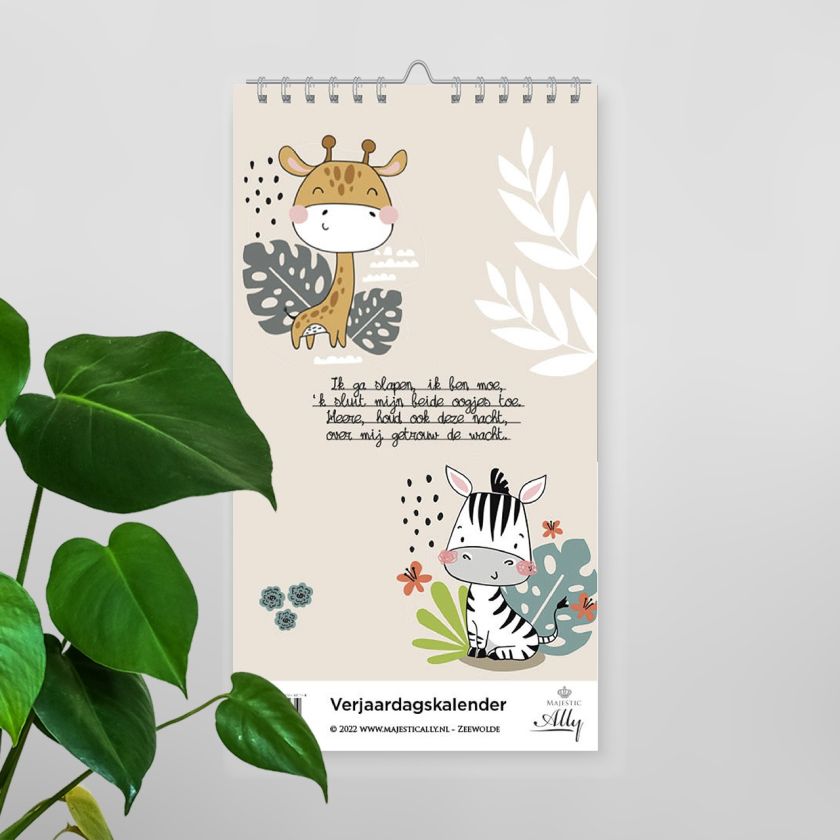 Verjaardagskalender 'Ik ga slapen, ik ben moe' - 9789493206274 -  Verjaardagskalenders bij MajesticAlly