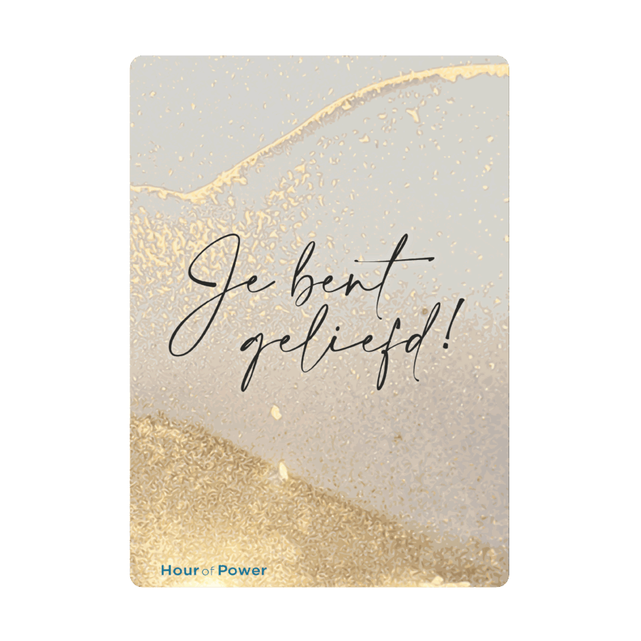 Interieurbord 'Je bent geliefd' - goud