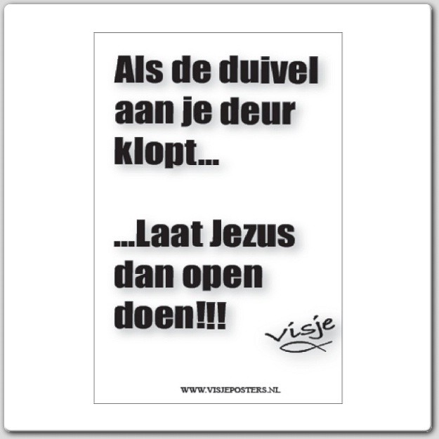 Kaart visje als de duivel aan je deu - 44064 -  Visje kaarten bij MajesticAlly