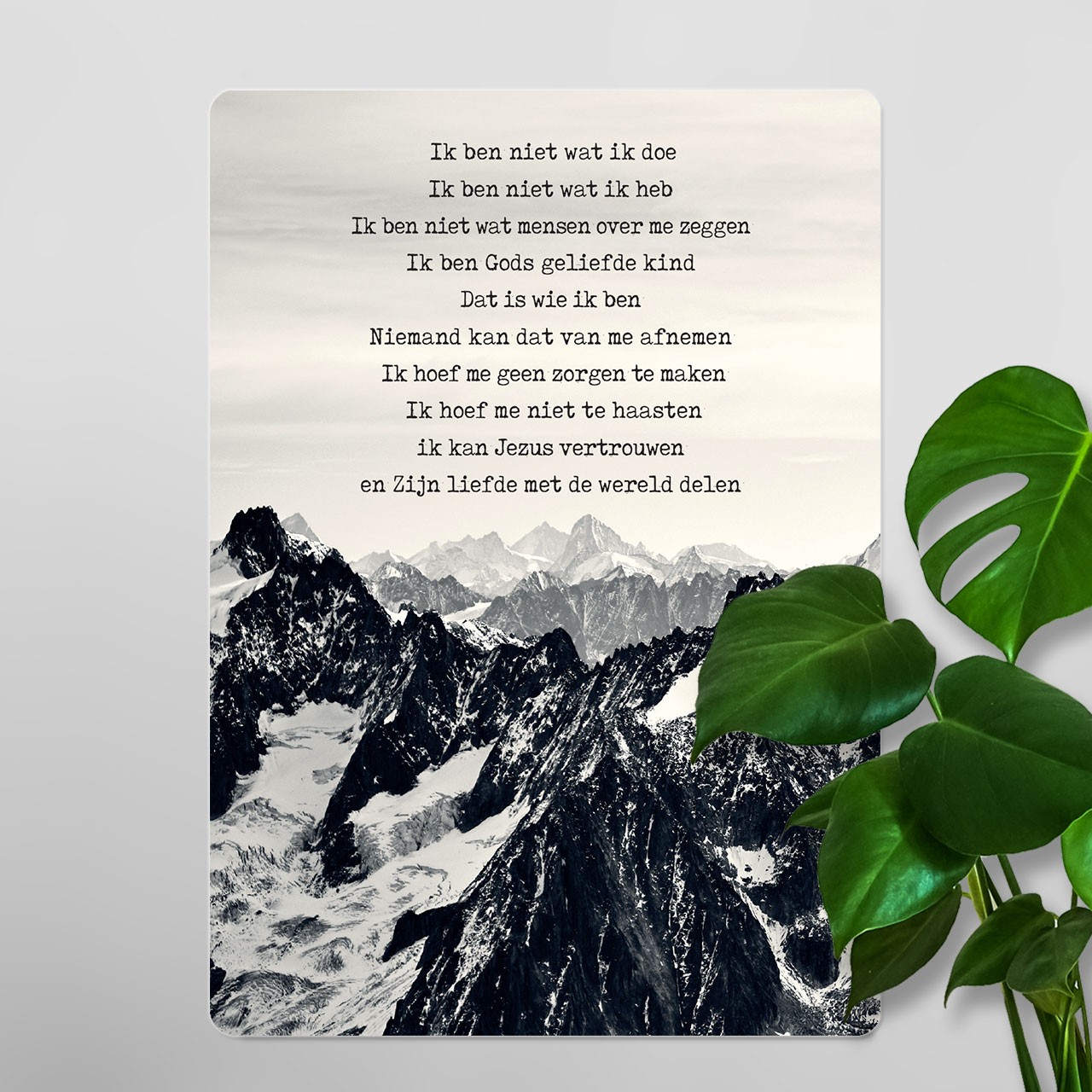 Interieurbord 'Credo - bergen' - MA26126 - Interieurborden bij MajesticAlly