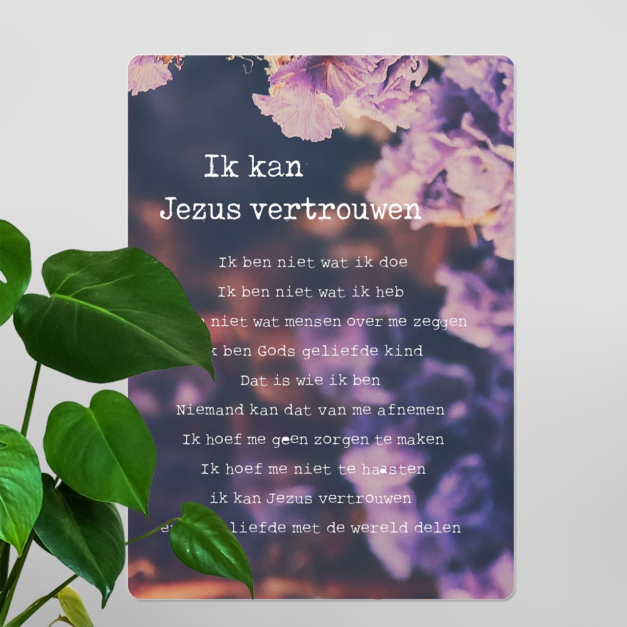 Interieurbord 'Ik kan Jezus vertrouwen' - MA26131 - Interieurborden bij MajesticAlly