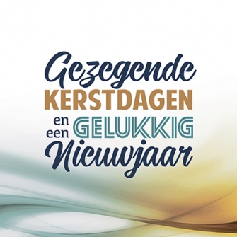 Kerstkaart 'Gezegende Kerstdagen - geel' - 454110 - Kerst-Morgenster bij MajesticAlly