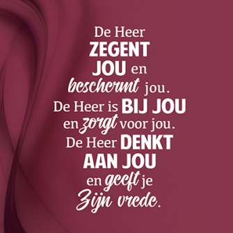 Kerstkaart 'De Heer zegent jou' - 454111 - Kerst-Morgenster bij MajesticAlly