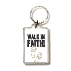 Sleutelhanger Walk in faith - 552537SL - Cadeau's bij MajesticAlly