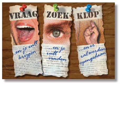 10x Kaart 'Vraag zoek klop' - 44607 -  Sale bij MajesticAlly