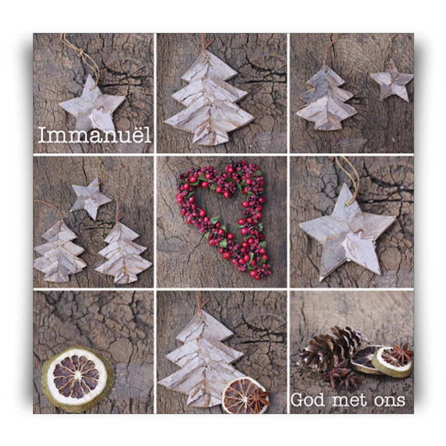 Kerstkaart 'Kerstversiering' - MA12261 - Christelijke kerstkaarten bij MajesticAlly