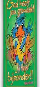Boekenlegger 'God heeft jou gemaakt'