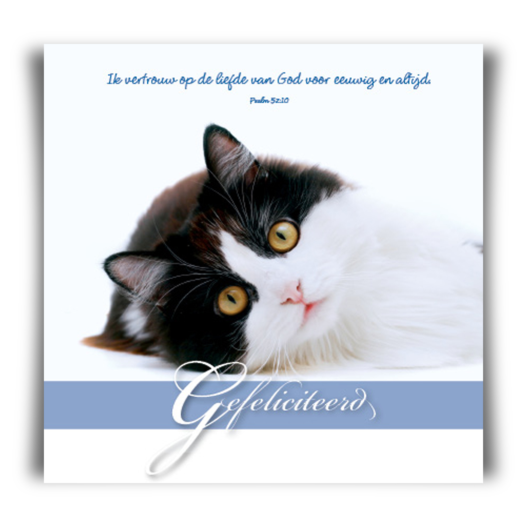 Prentbriefkaart 'Gefeliciteerd'