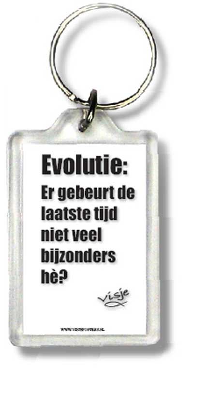 Sleutelhanger evolutie er gebeurt de laa - 44372 -  Visje Sleutelhangers bij MajesticAlly