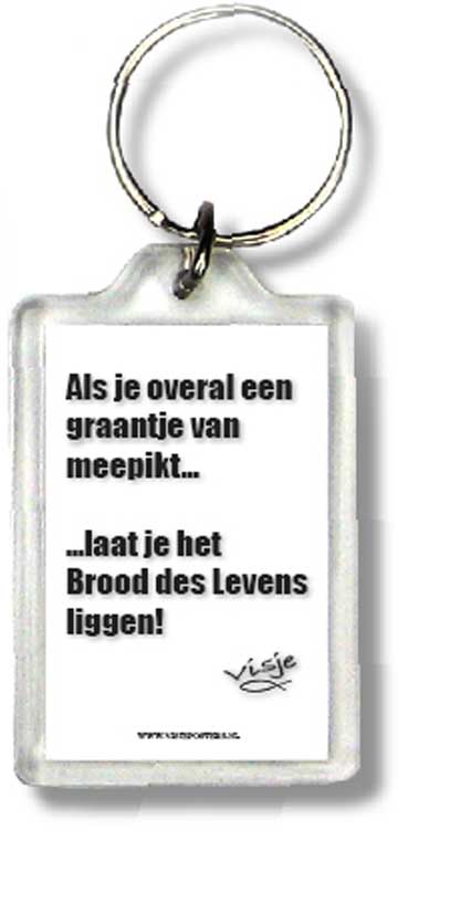 Sleutelhanger visje als je overal een - 44393 - Visje Sleutelhangers bij MajesticAlly