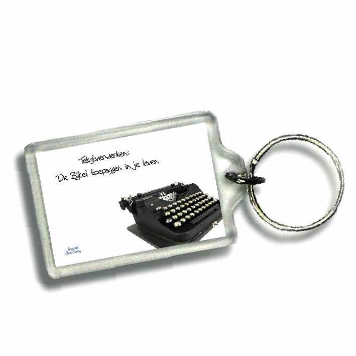 Sleutelhanger tekst verwerken is de b - 46647 -  Gospel Oneliner bij MajesticAlly