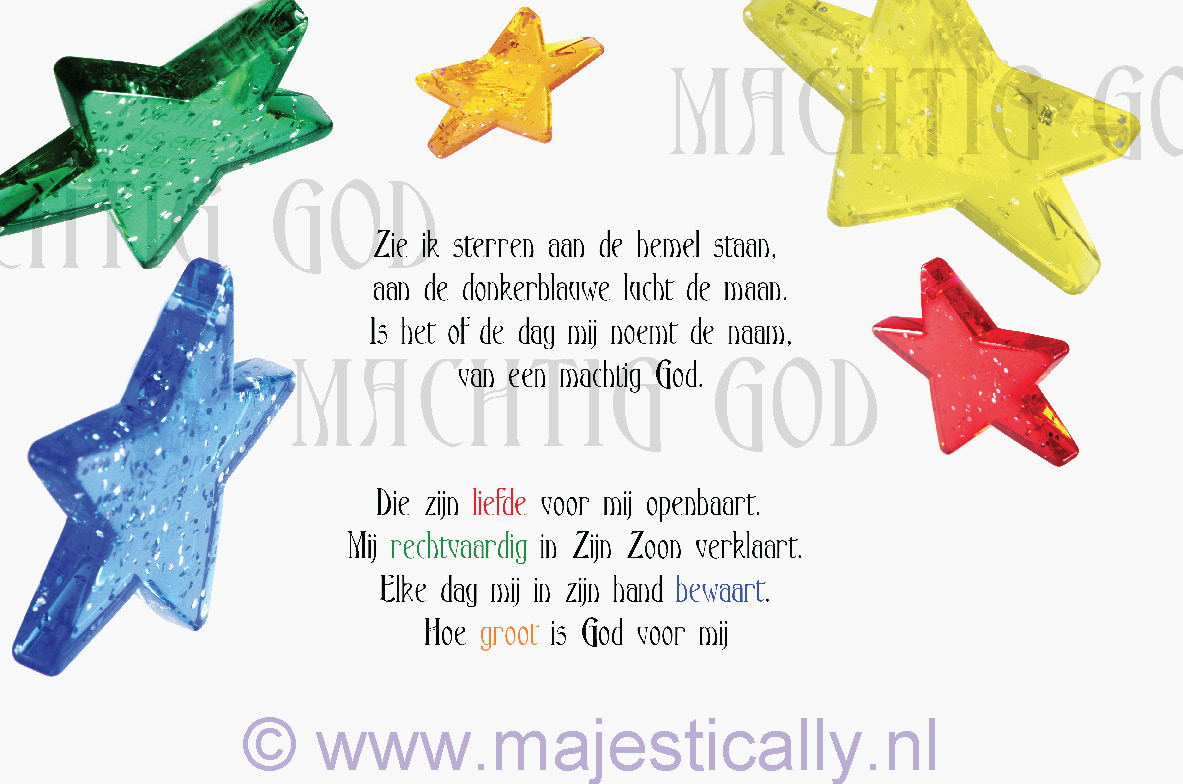 Kinderkaart zie ik sterren aan de hemel - MA13012 -  Kinderkaarten bij MajesticAlly