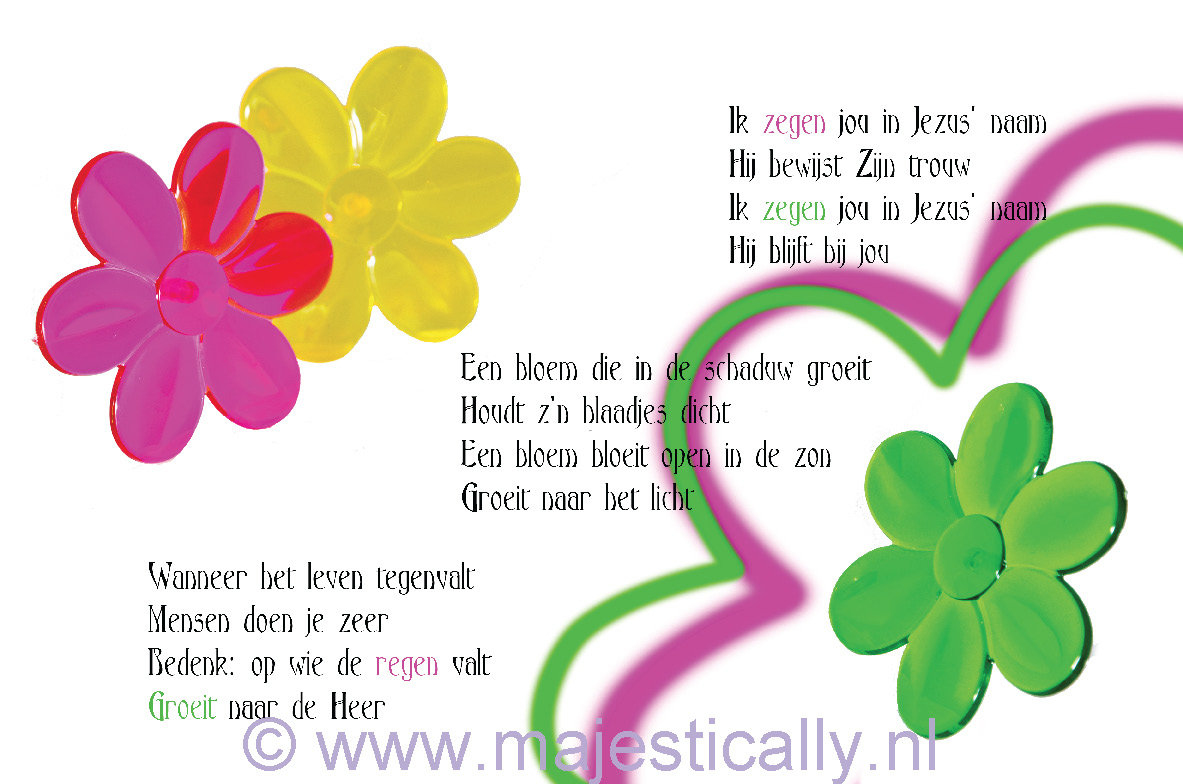 Prentbriefkaart 'Zegenliedje'