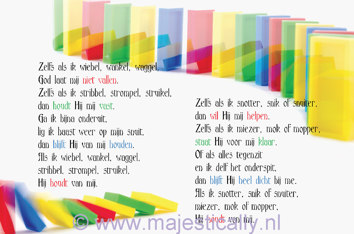 Kinderkaart zelfs als ik wiebel - MA13023 -  Kinderkaarten bij MajesticAlly