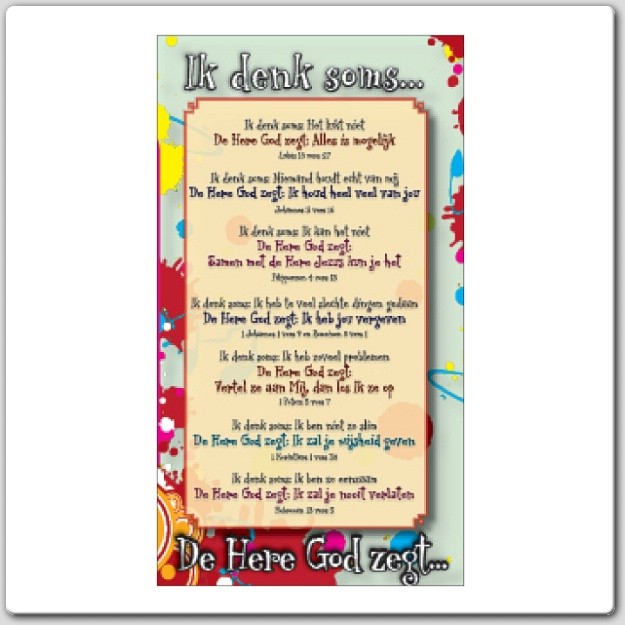 Kinderkaart  'Ik denk soms' - 44917 -  Kinderkaarten bij MajesticAlly