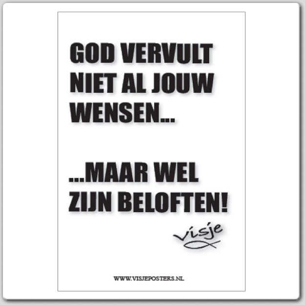 Kaart visje God vervult niet al jouw - 44086 -  Visje kaarten bij MajesticAlly