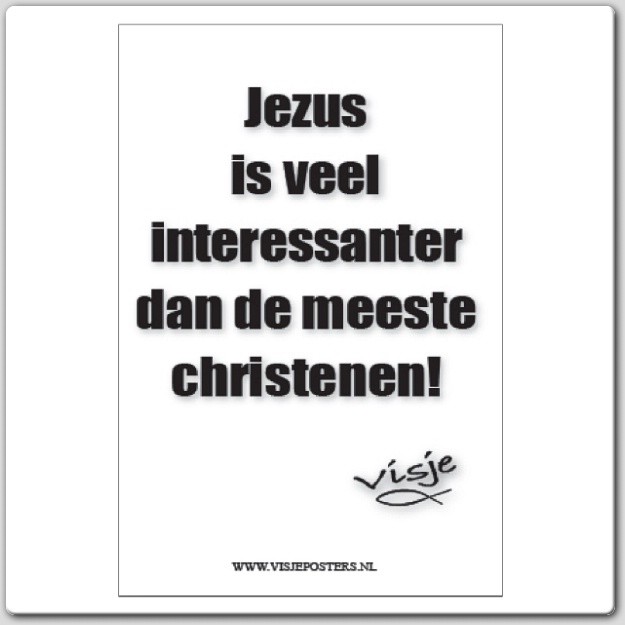 Kaart visje Jezus is veel interessanter - 44095 -  Visje kaarten bij MajesticAlly