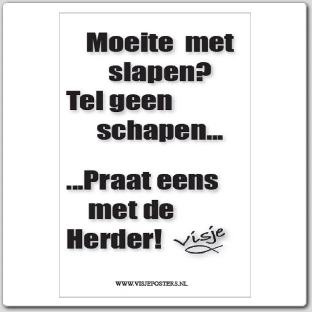 Kaart visje moeite met slapen tel - 44103 -  Visje kaarten bij MajesticAlly