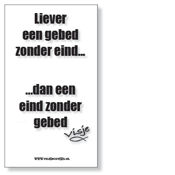 Kaart visje liever een gebed zonder eind - 44136 -  Visje kaarten bij MajesticAlly