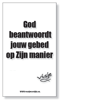 Kaart visje God beantwoordt jouw gebed - 44132 -  Visje kaarten bij MajesticAlly