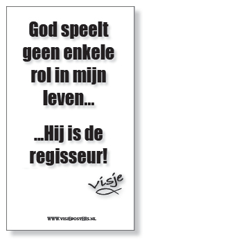 Kaart visje God speelt geen enkele rol - 44131 -  Visje kaarten bij MajesticAlly