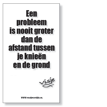 Kaart visje een probleem is nooit groter - 44127 -  Visje kaarten bij MajesticAlly