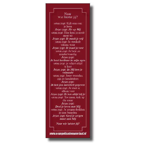 Boekenlegger 'Naar wie luister jij?'