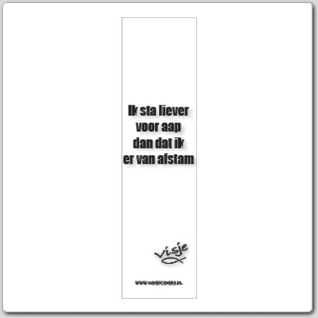 Boekenlegger visje ik sta liever voor aa - 44839 -  Visje bij MajesticAlly