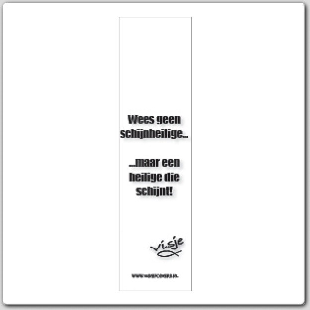 Boekenlegger visje wees geen schijnheili - 44846 -  Visje bij MajesticAlly