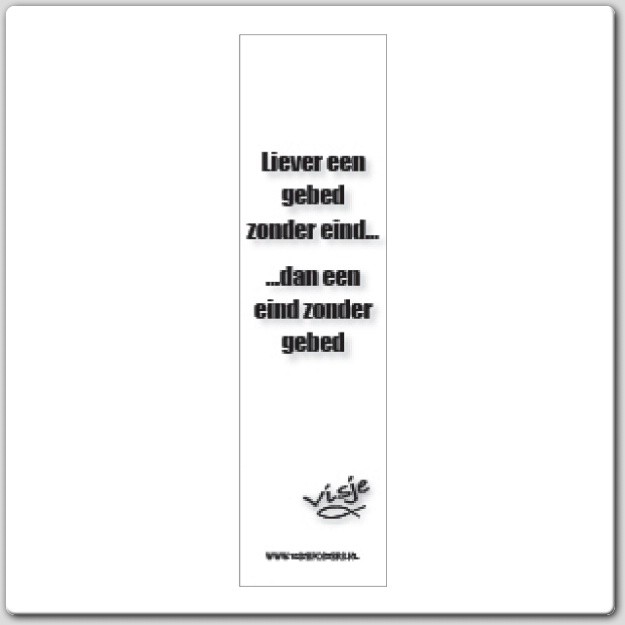 Boekenlegger visje liever een gebed zond - 44847 -  Visje bij MajesticAlly