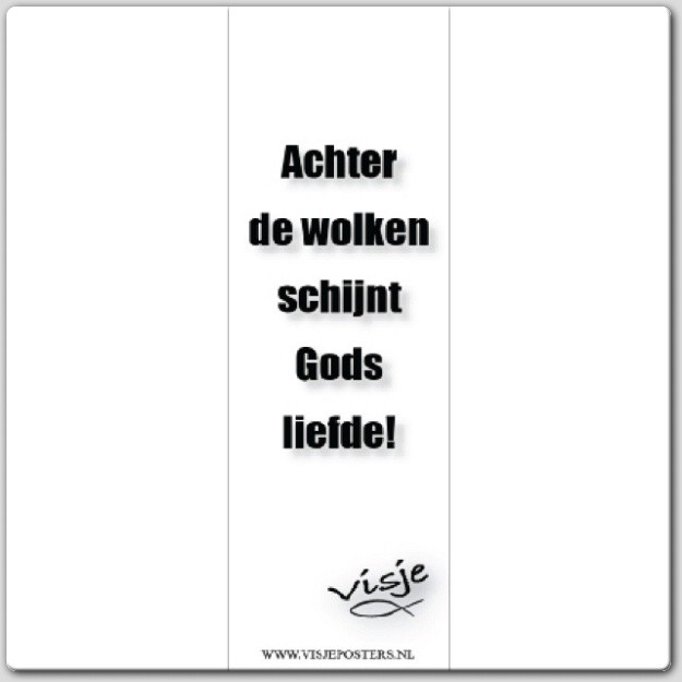 Boekenlegger visje achter de wolken schi - 44857 -  Visje bij MajesticAlly