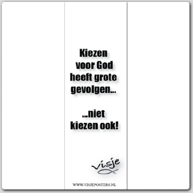 Boekenlegger visje kiezen voor God heeft - 44883 -  Visje bij MajesticAlly