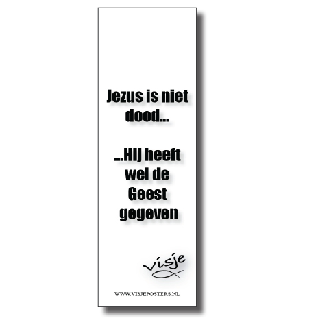 Boekenlegger visje Jezus is niet dood... - 44892 -  Visje bij MajesticAlly