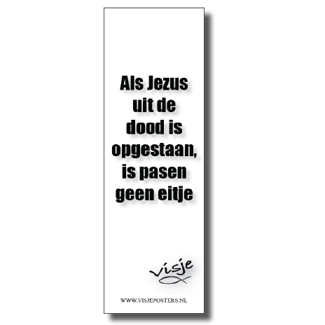 Boekenlegger visje als Jezus uit de dood - 44893 -  Visje bij MajesticAlly