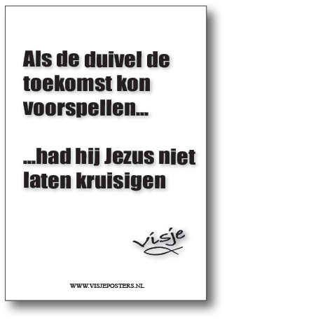 minikaart Visje 'Als de duivel de toekomst kon voorspellen'