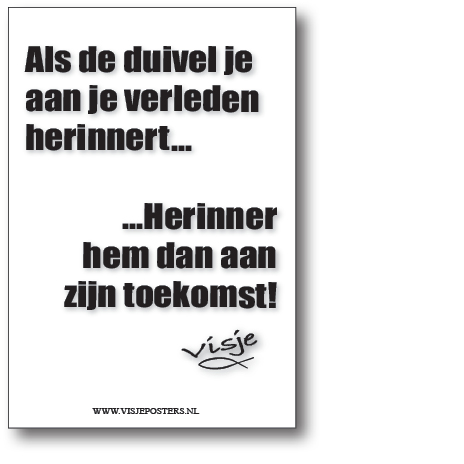 minikaart Visje 'Als de duivel je aan je verleden herinnert'