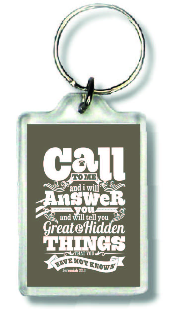 Sleutelhanger call to me - MA23027 - Bible Verses bij MajesticAlly